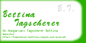 bettina tagscherer business card